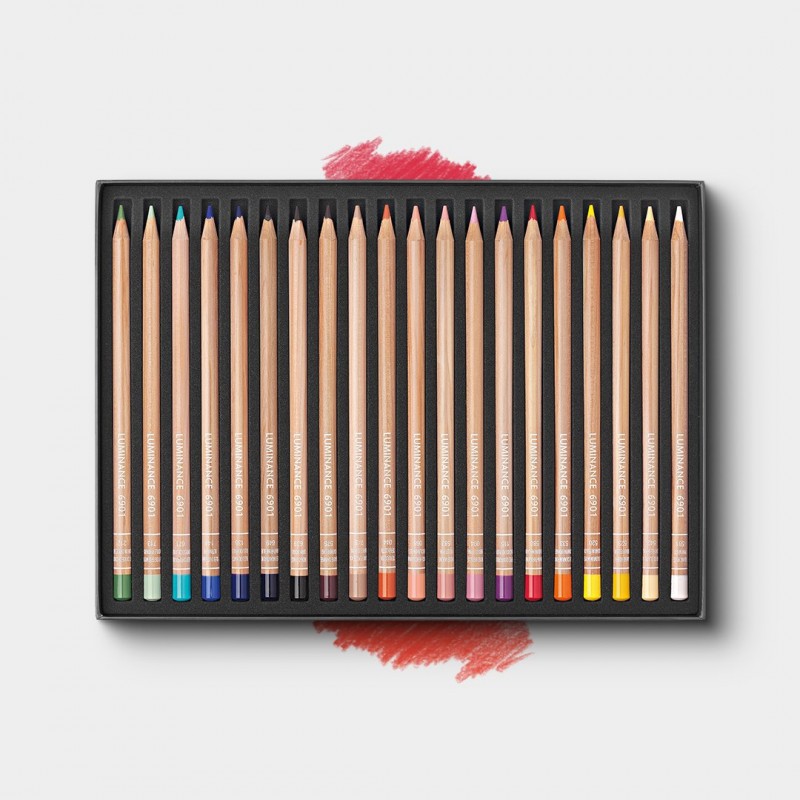 Crayon de couleur Luminance Caran d'Ache Boîte carton